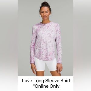 Lululemon Love Long Sleeve Shirt size 8